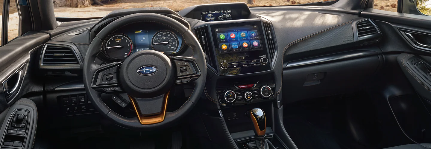 Interior view of the 2025 Subaru Forester in Waco, TX