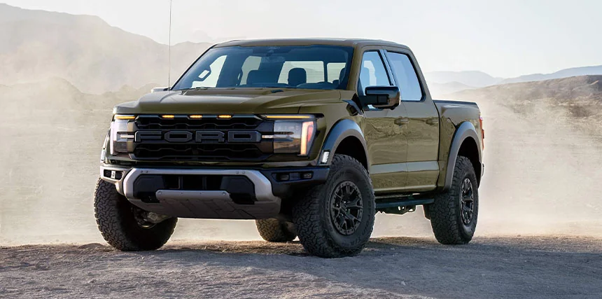 Army Green Ford truck