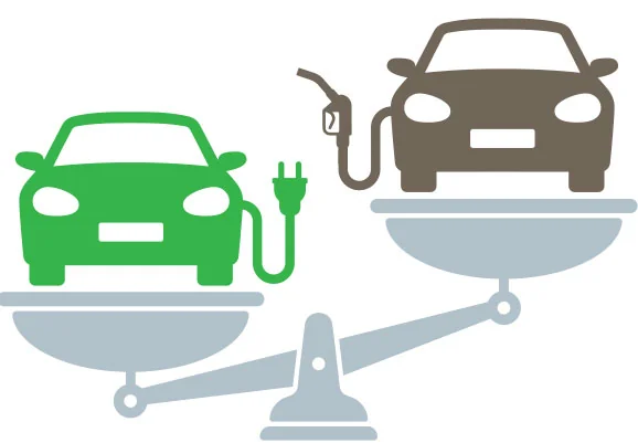 graphic two cars on scale