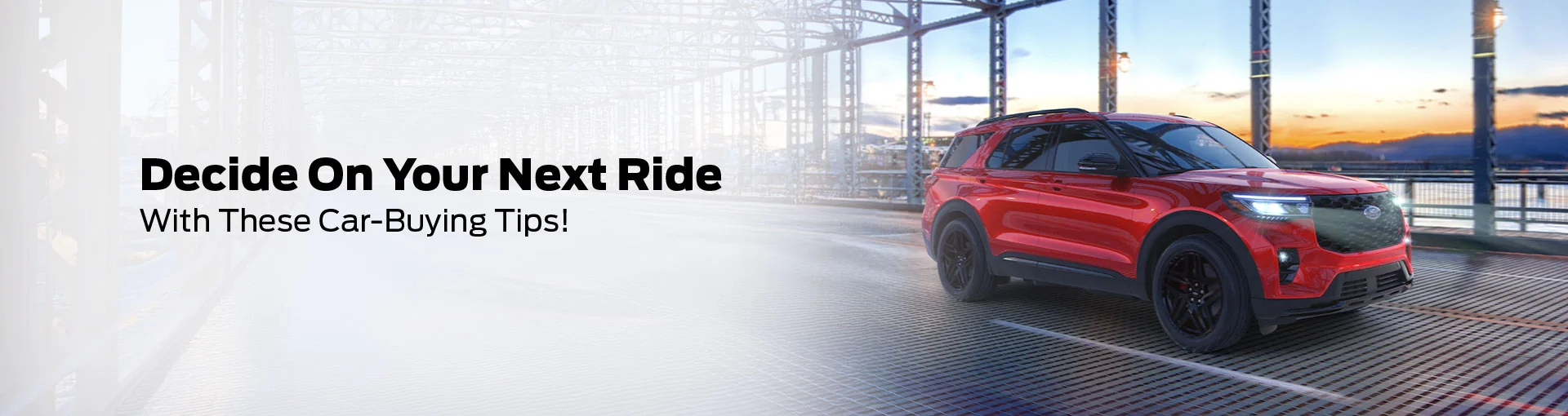 Red Ford - Decide on your next ride with these Car Buying TIps