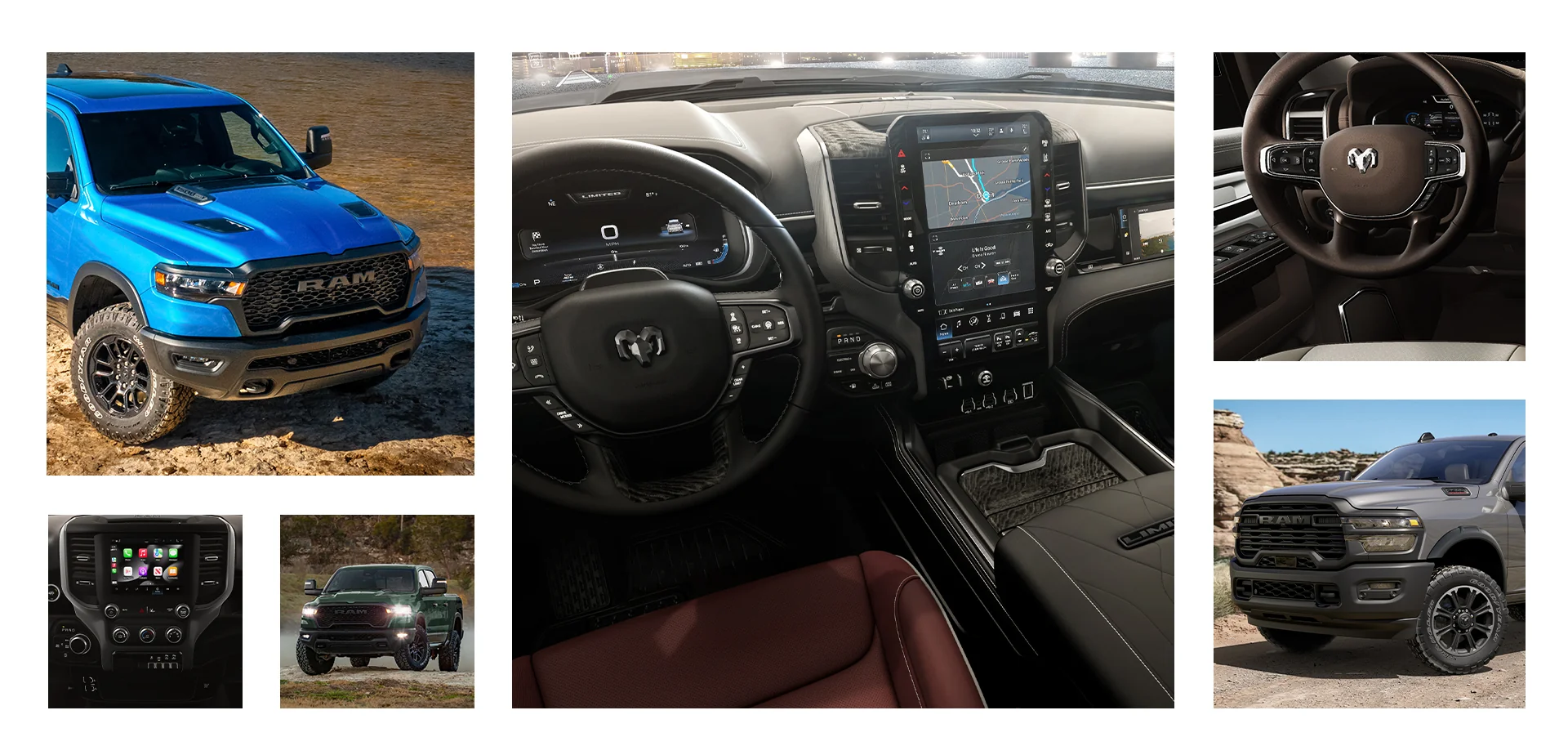 2026 RAM HEMI images interior and exterior of the outside of the car and tech inside the car