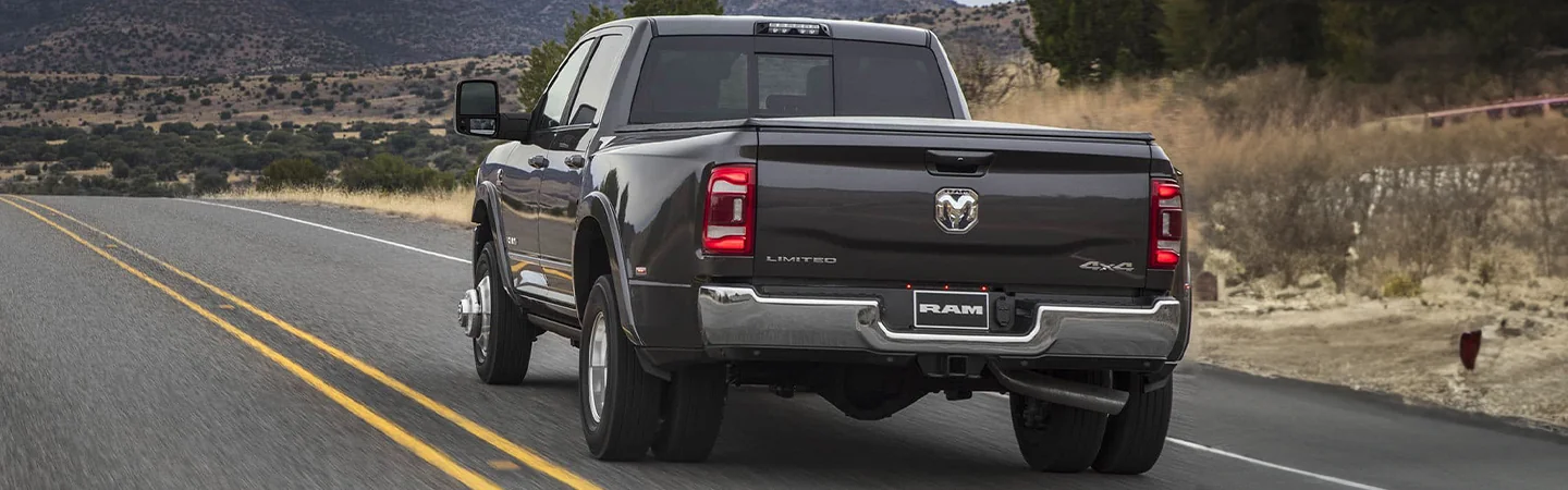 2024 RAM 3500 back side in silver