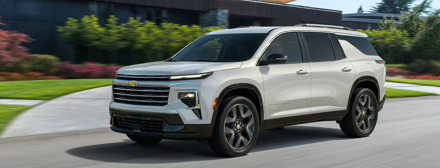 a white 2025 Chevrolet Traverse EV