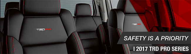 Safety features and interior of the 2017 TRD Pro Series - available at Waldorf Toyota serving Lexington Park and Southern Maryland