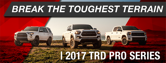 The 2017 TRD Pro Series is available at Waldorf Toyota serving Lexington Park