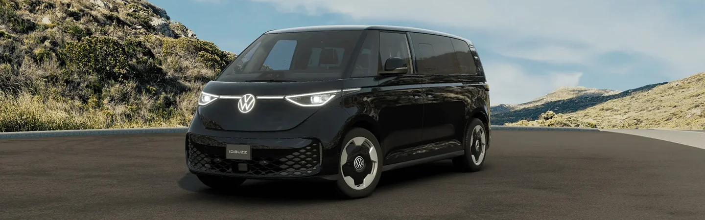black 2025 Volkswagen ID. Buzz Microbus