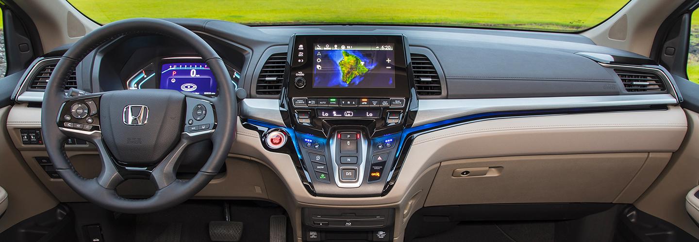Interior view of the 2020 Honda Odyssey