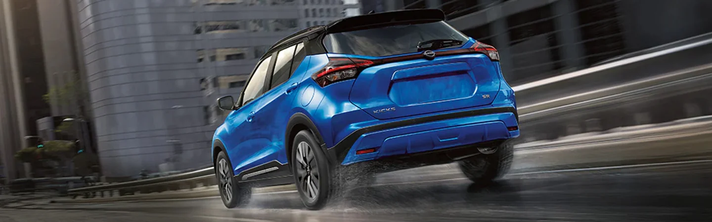 2024 Nissan Kicks Specs back side blue