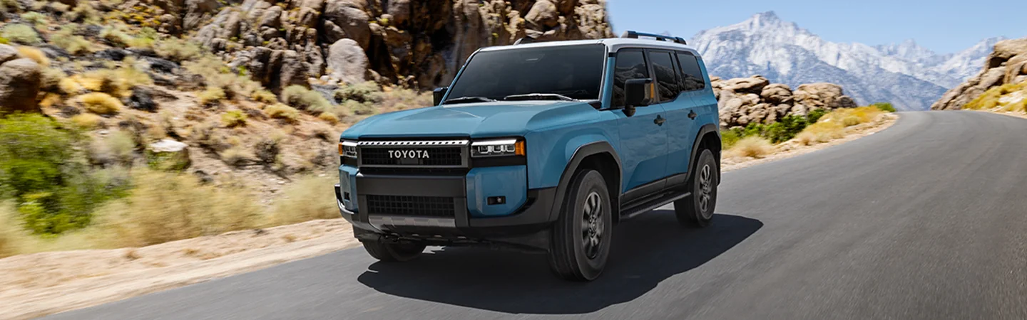 2025 Toyota Land Cruiser Specs Blue color front view