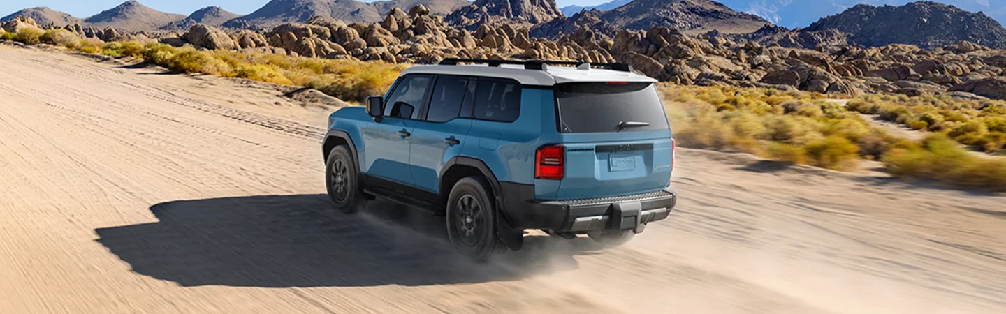 2025 Toyota Land Cruiser Specs Blue color back view