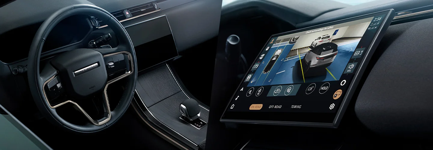 interior of a 2025 Range Rover Velar