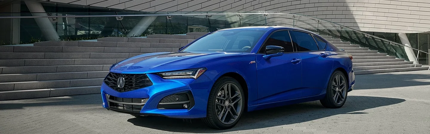 2024 Acura TLX Horsepower front side blue