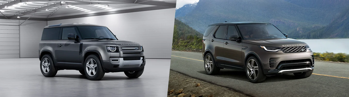 Image of a Land Rover Defender and Discovery
