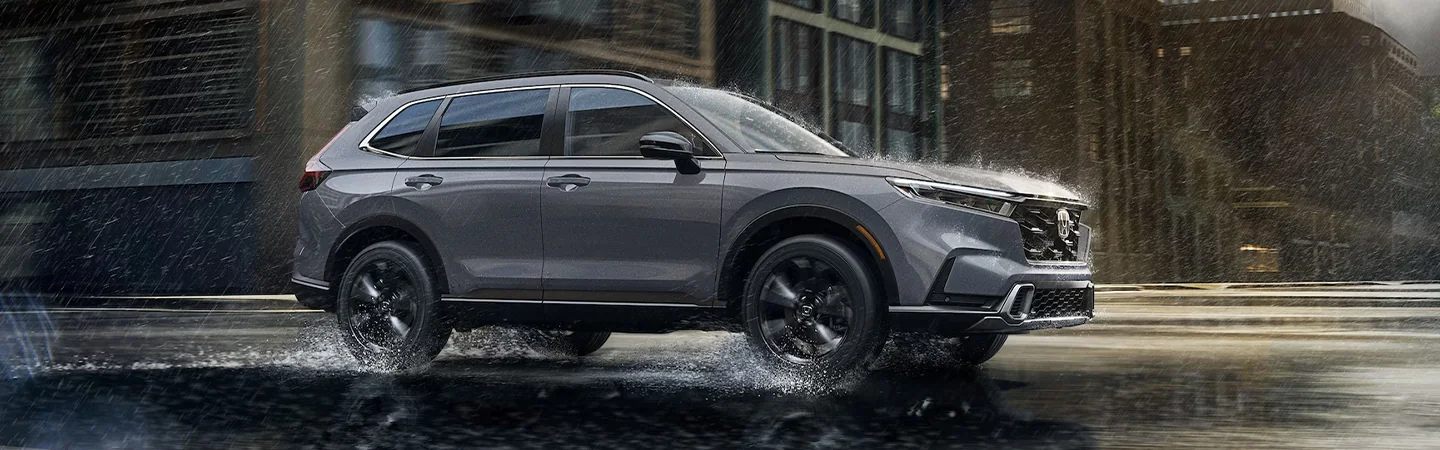 2024 Honda HR-V vs Honda CR-V front side slver
