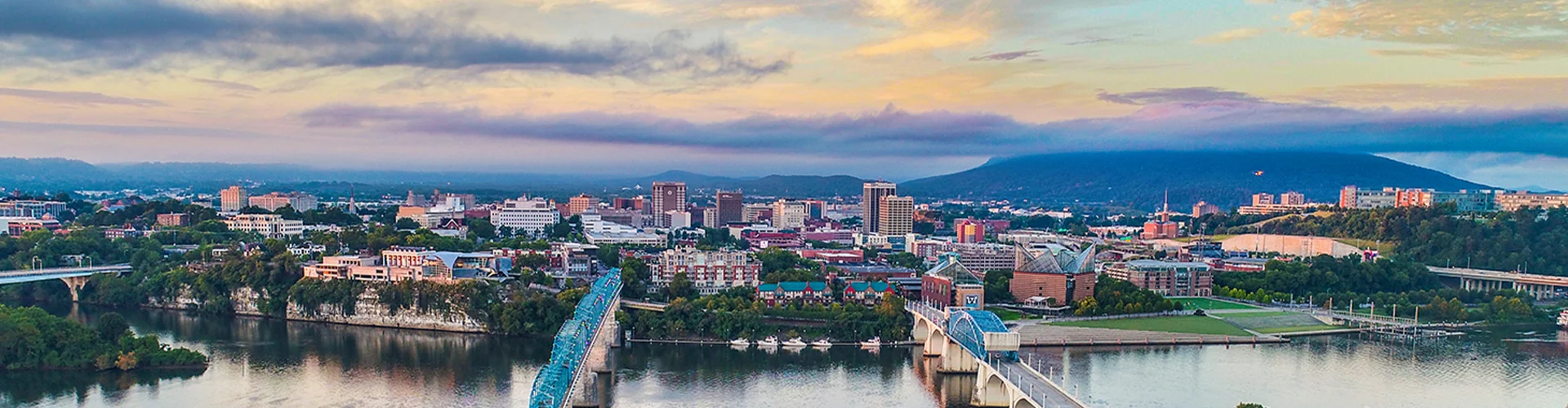 View of the city of Chattanooga, TN