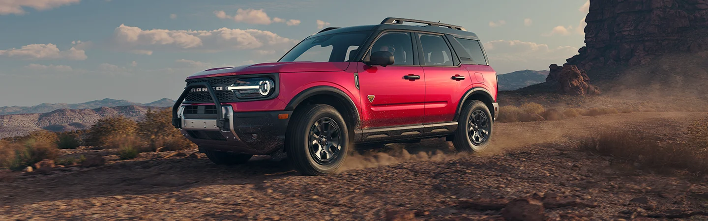 red Ford Bronco Sport