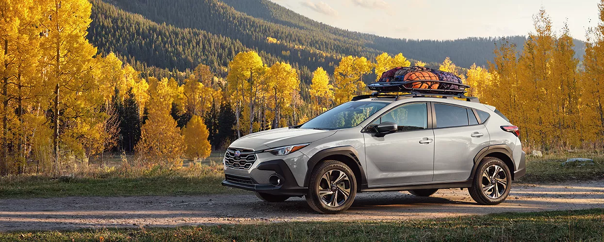 2026 Subaru Outback parked on a nature trail