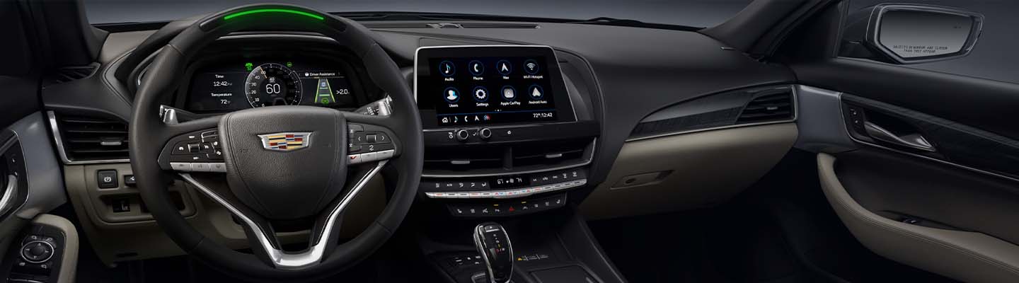 Full interior view of the 2021 Cadillac CT5