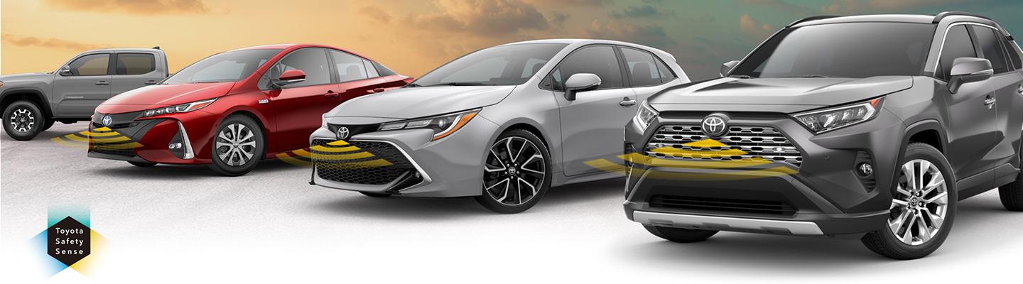 Toyota vehicles using Toyota Safety Sense
