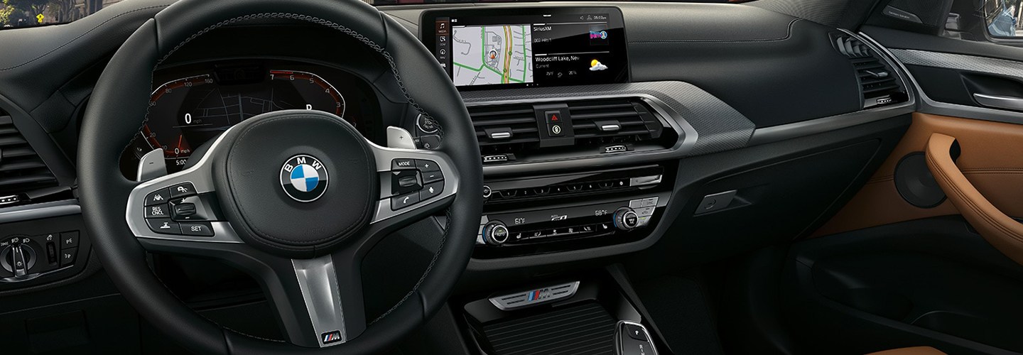Interior of 2021 BMW X3