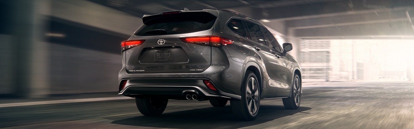 Driving a 2021 Toyota Highlander  through a subway