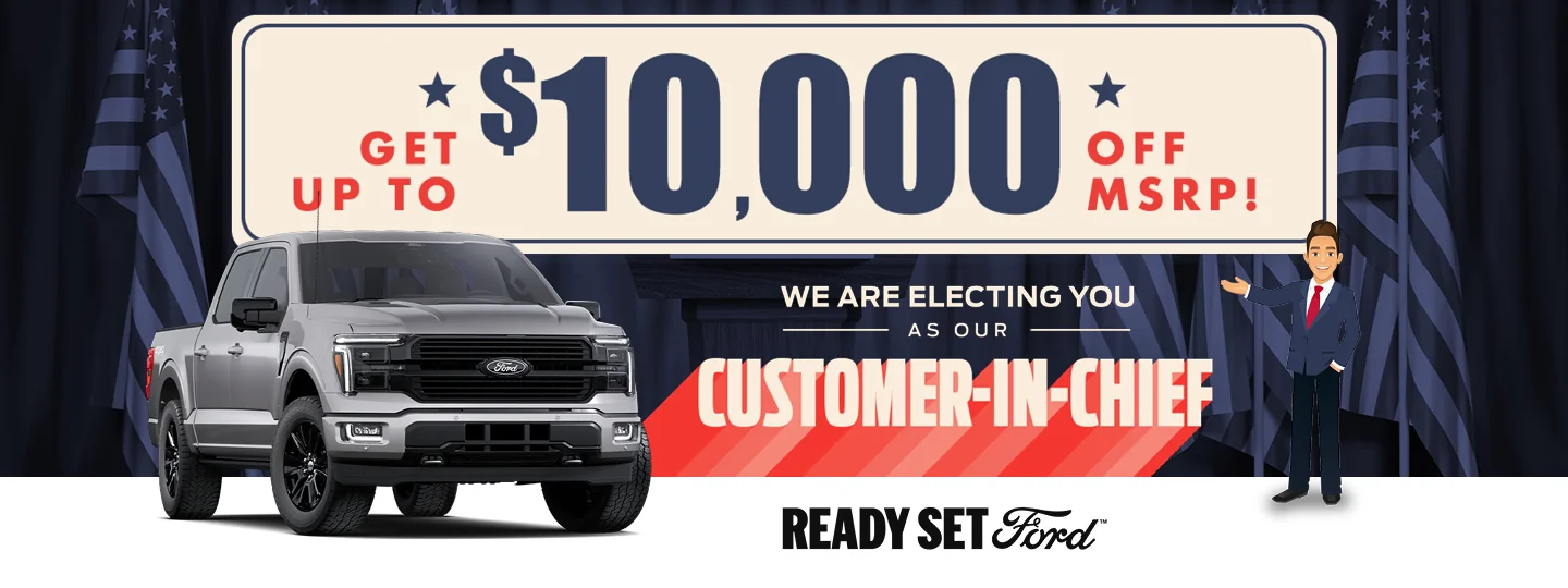 Get up to ten thousand USD off msrp