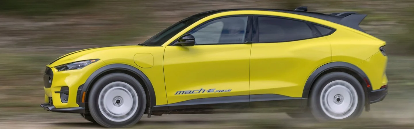 2024 Ford Mustang Mach-E Range front side yellow