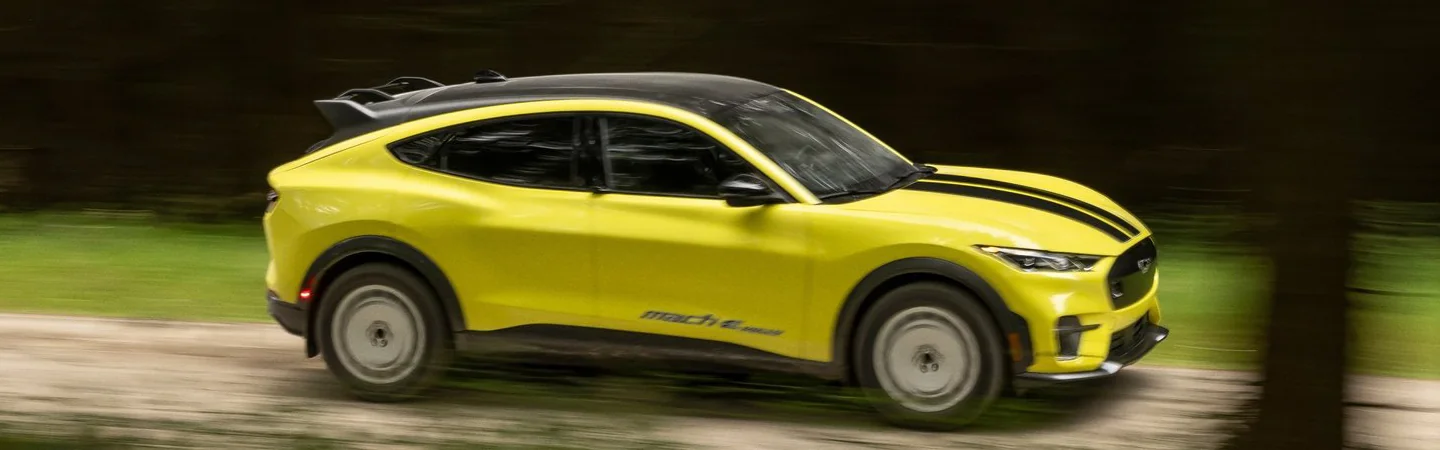 2024 Ford Mustang Mach-E Range top side yellow