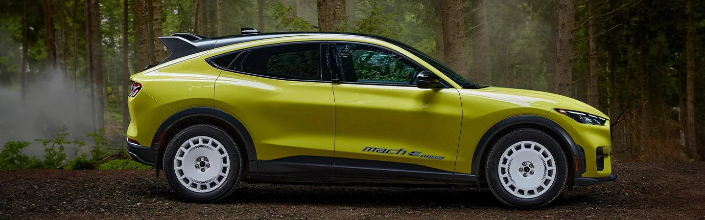 2024 Ford Mustang Mach-E Range front side yellow