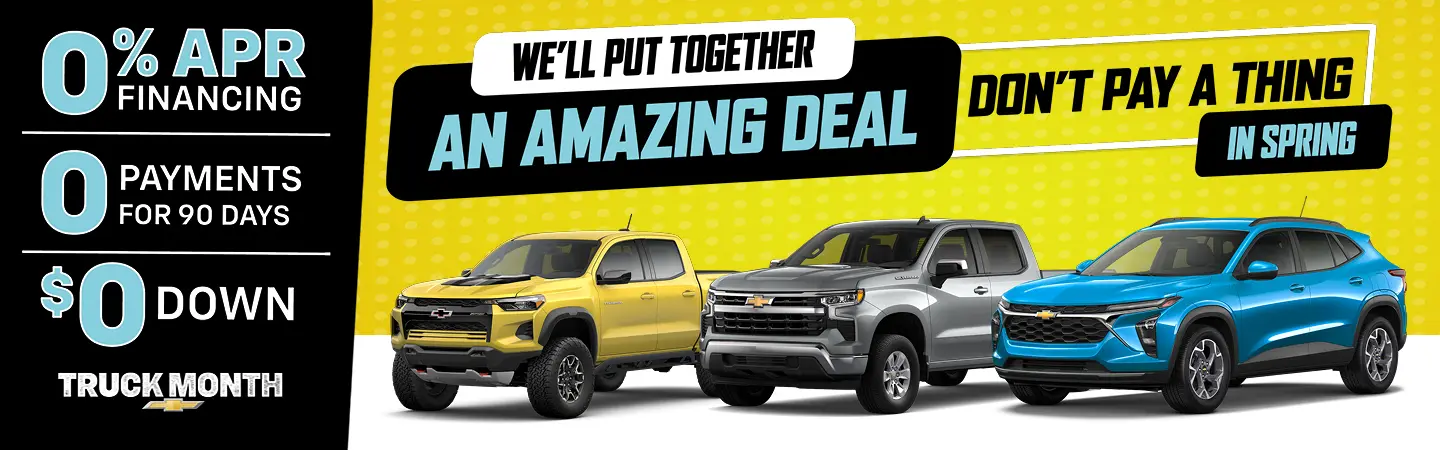 we'll put together an amzing deal, don't pay a thing in Spring