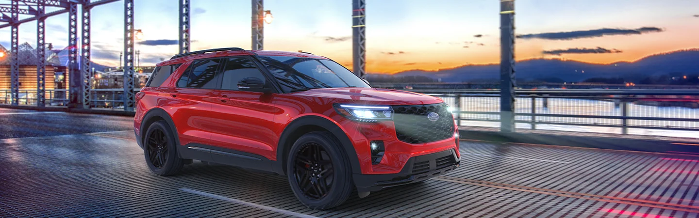 red 2025 Ford Explorer