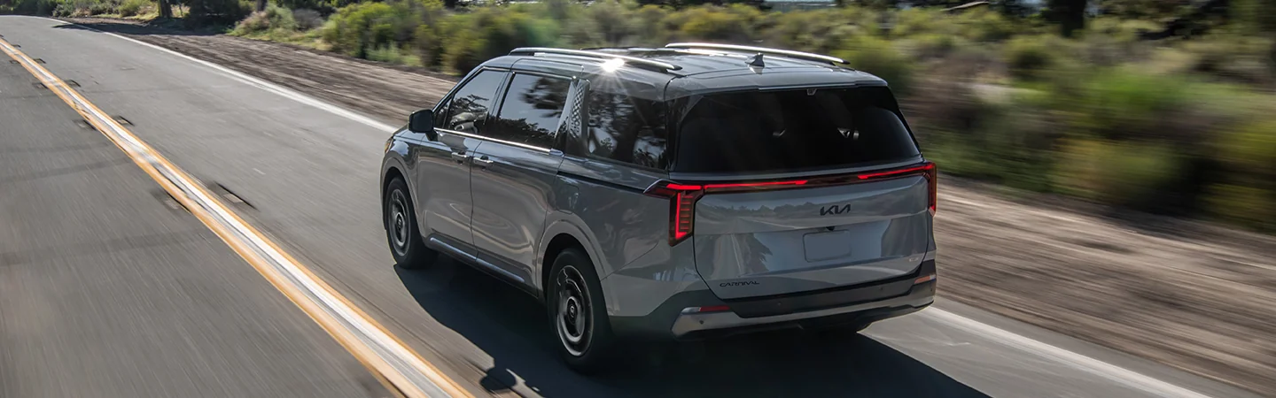 2025 Kia Carnival Hybrid Specs Grey color back View