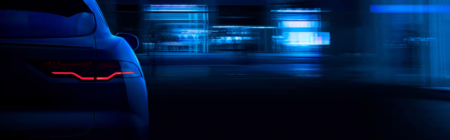 2024 Jaguar I-PACE back headlight view in blue colour