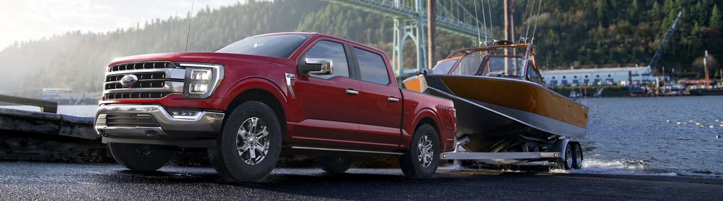 2022 Ford F-150 Towing a boat