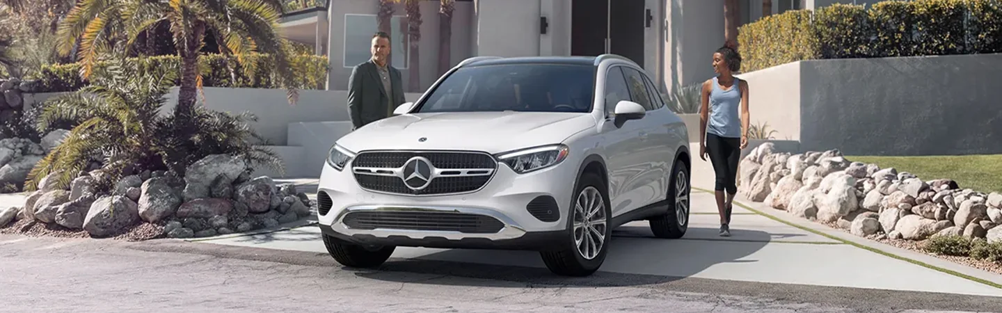 2024 Mercedes-Benz GLC SUV Specs front side in white