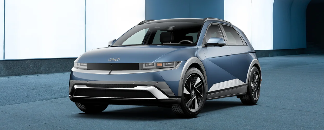 front view of a Hyundai IONIQ vehicle