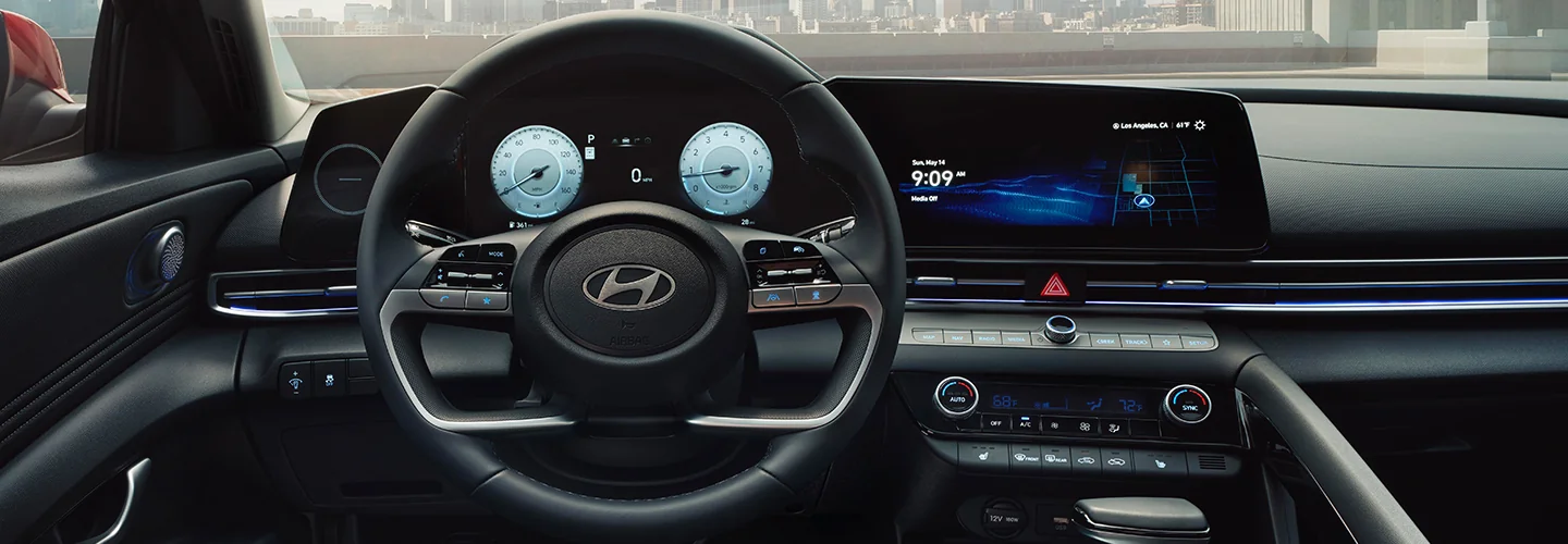 2025 Hyundai Elantra vs Toyota Corolla interior view