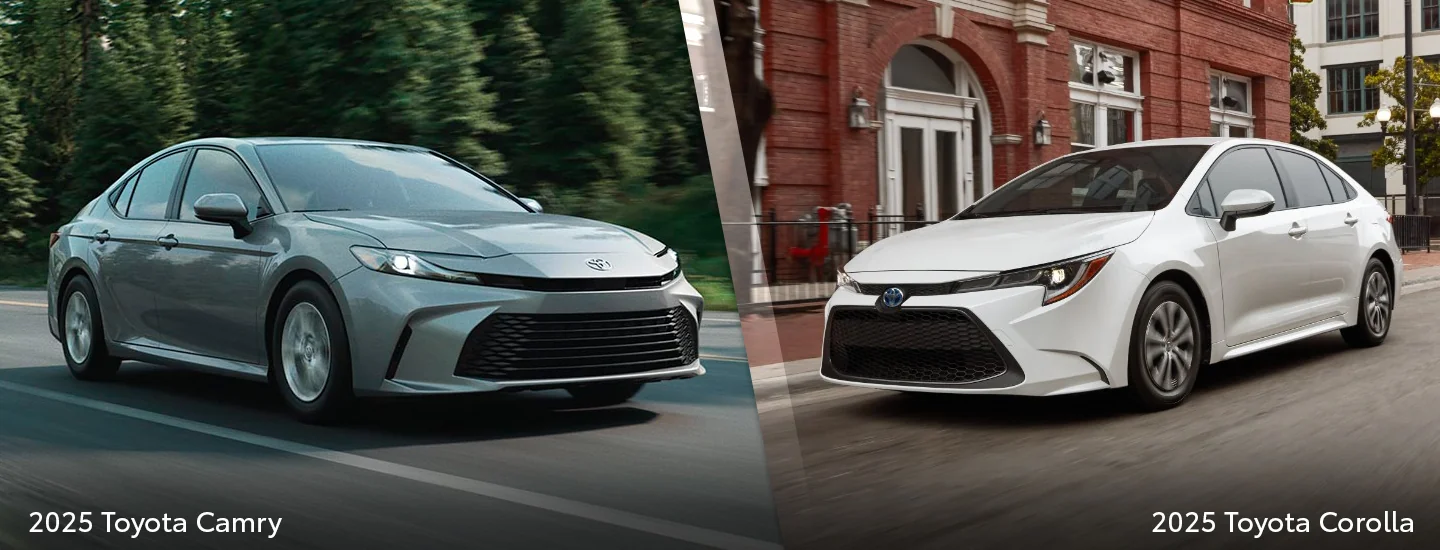 2025 Toyota Camry vs 2025 Toyota Corolla