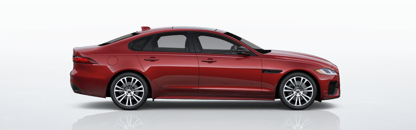 2024 Jaguar XF Specs red sideview