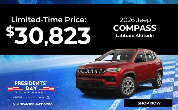 2026Jeep Compass Latitude Altitude offer
