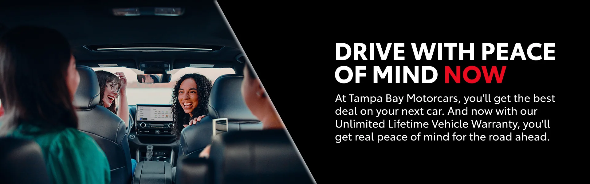 Drive with confidence Tampa Bay Motorcars Unlimited Lifetime Warranty