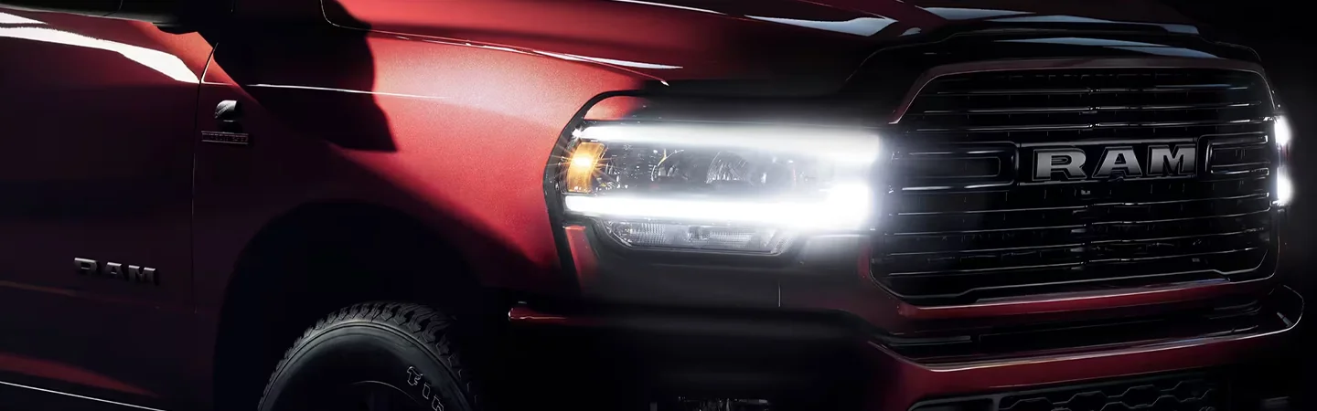 2024 RAM 2500 Specs red color light view
