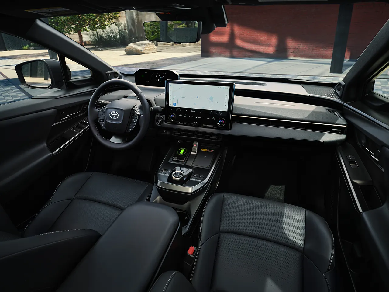 interior cabin of the Toyota bZ