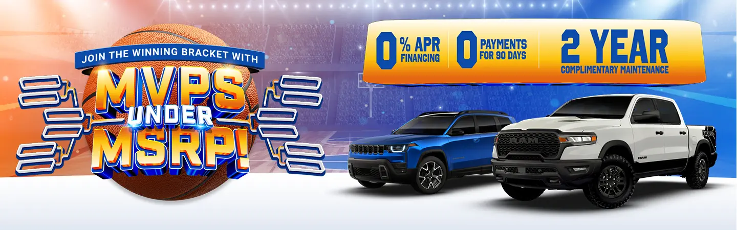 MVPs under MSRP at Vaden CDJR Brunswick