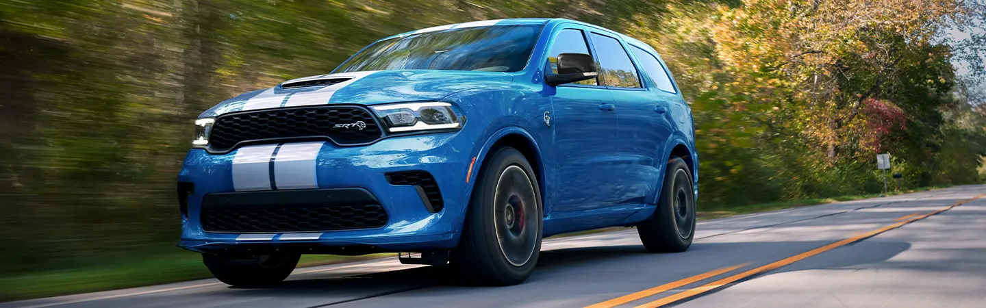 2024 Dodge Durango Specs front side blue