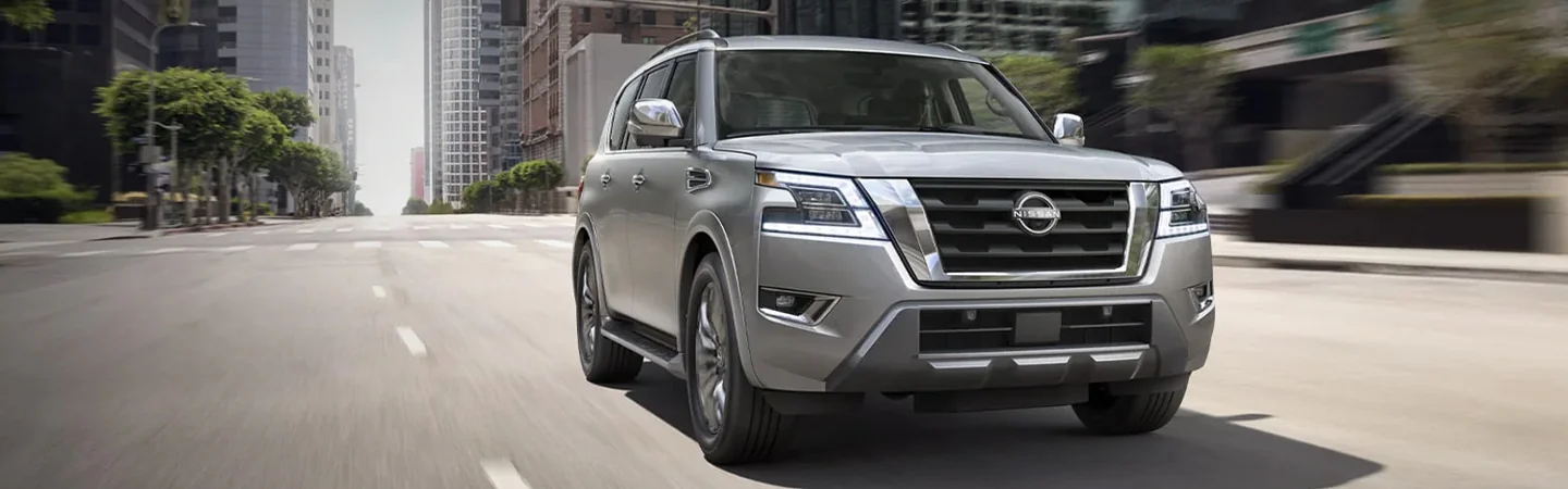 2024 Nissan Armada Specs front view silver