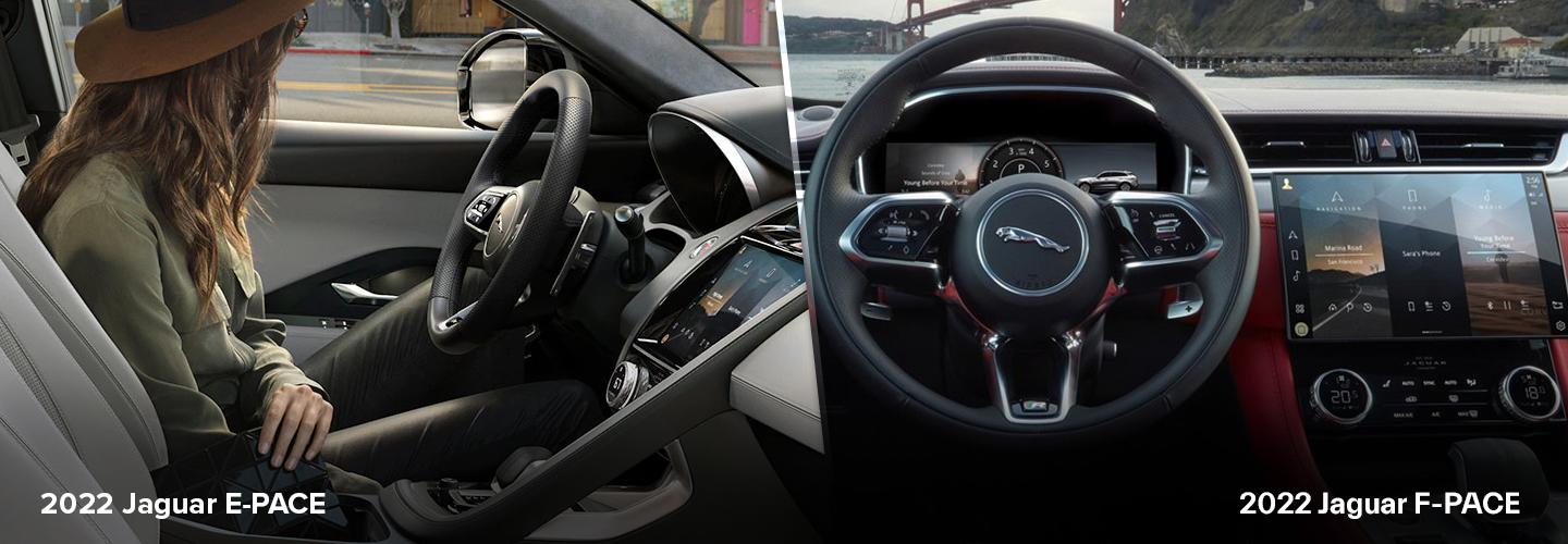 Comparing 2022 Jaguar E-Pace vs. F-Pace interiorimage