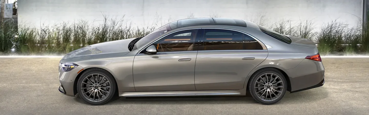 2024 Mercedes-Benz S-Class front side view brown