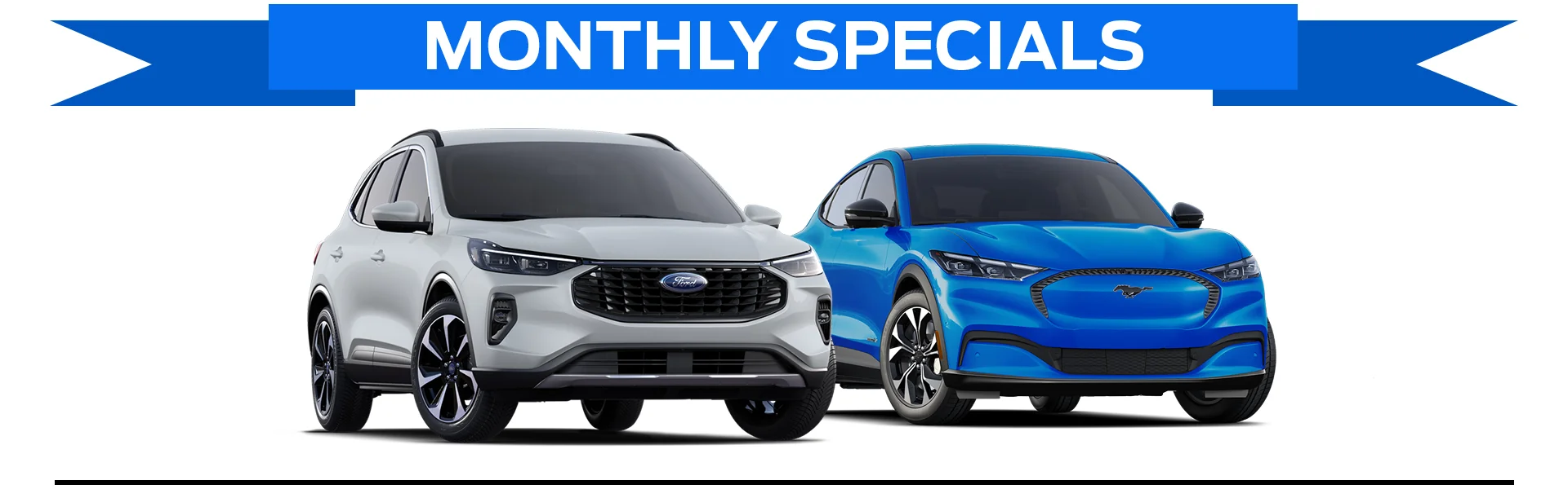 Monthly Specials - 2 Ford parked side by side