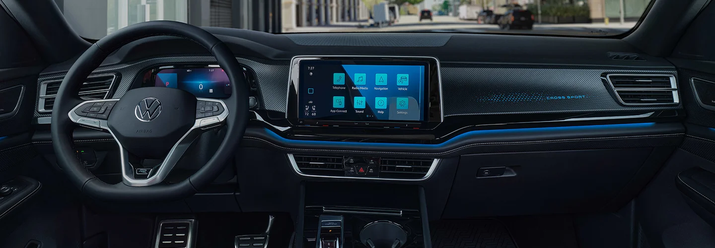 interior of a 2025 Volkswagen Atlas Cross Sport SE